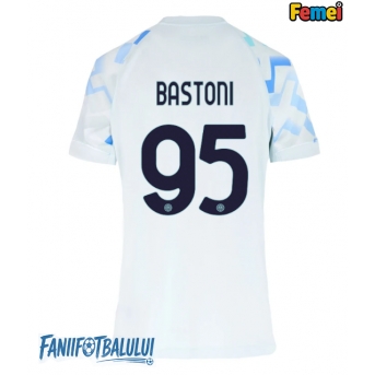 Inter Milan Alessandro Bastoni #95 Tricou Fotbal Replică 2025-26 Femei Deplasare